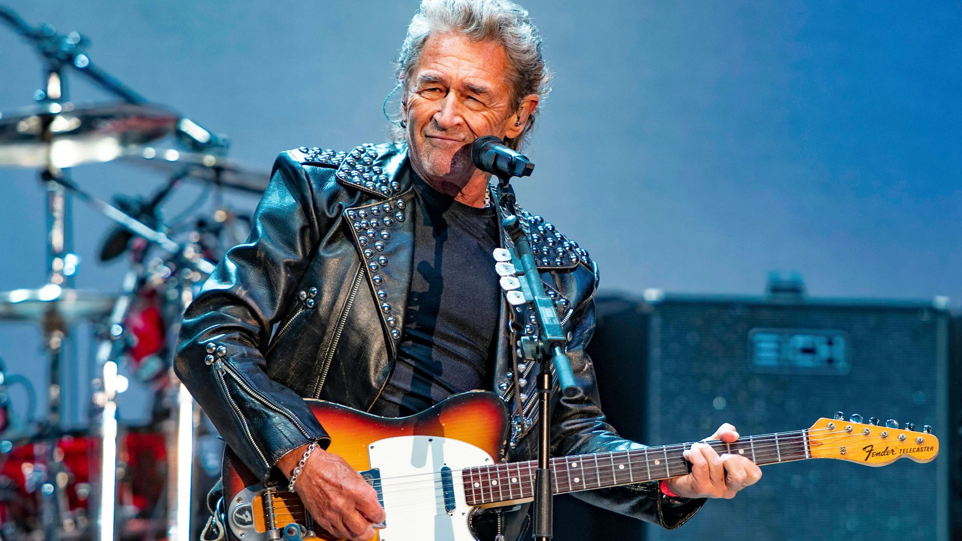 Peter Maffay zeigt sich gerne in Lederjacke.