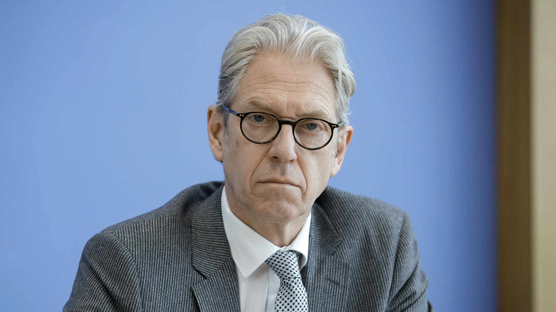 Prof. Dr. Andreas Gassen, Vorstandsvorsitzender der Kassenärztlichen Bundesvereinigung, bei einer Pressekonferenz.&nbsp;&nbsp;