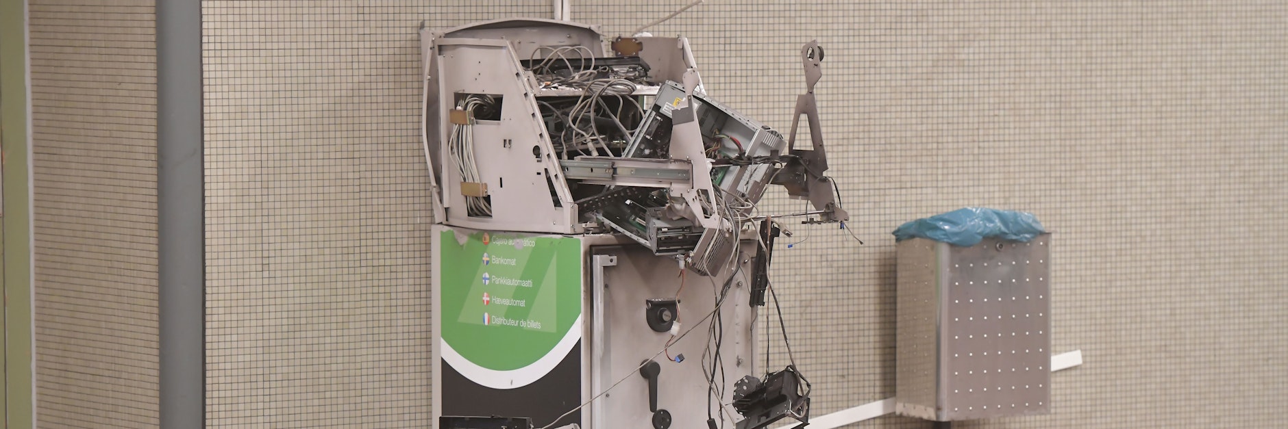 Dieser Geldautomat wurde 2019 in einem Berliner U-Bahnhof gesprengt.