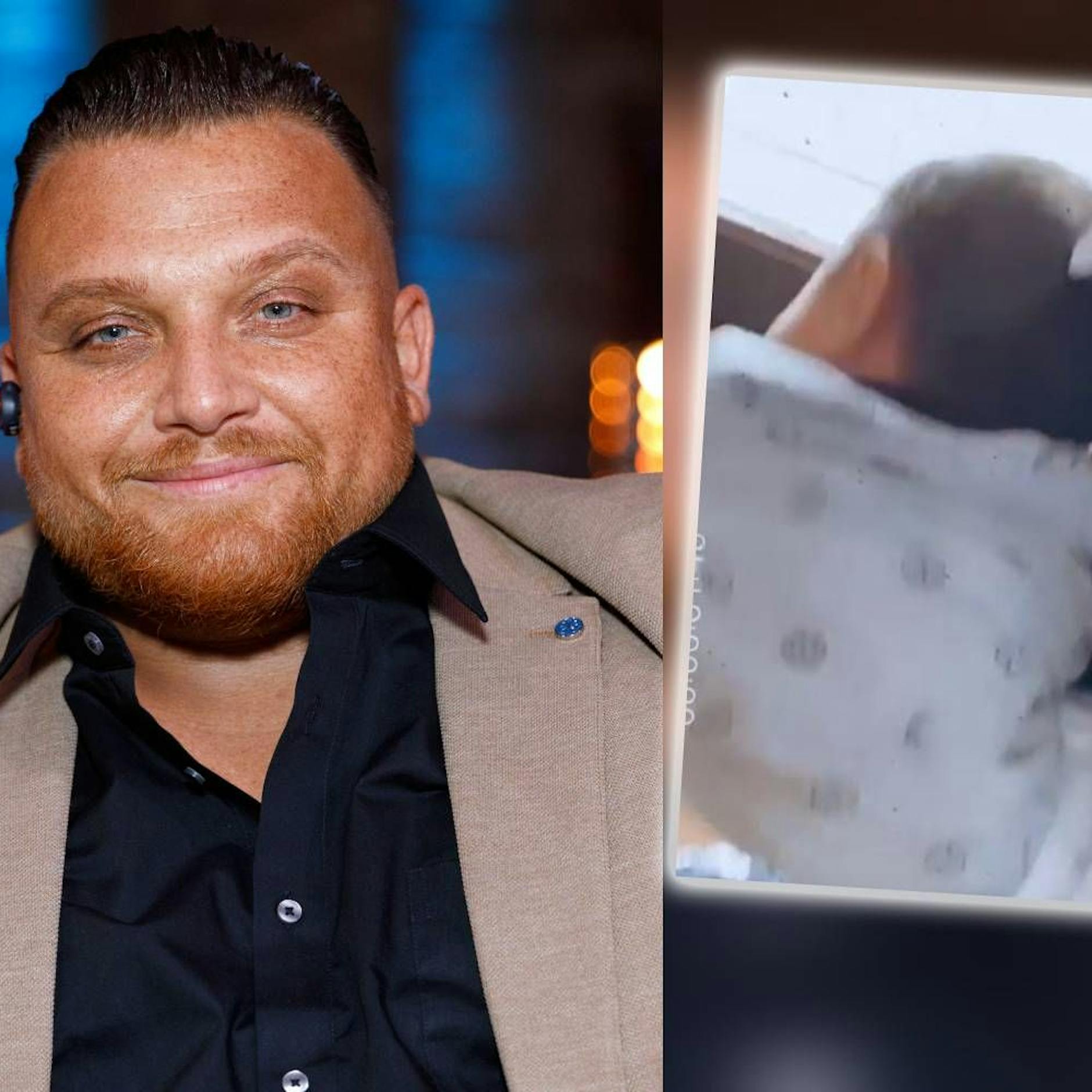 Erstes Foto zusammen: HIER kuschelt Ex-DSDS-Star Menowin mit seinem kleinen Sohn!