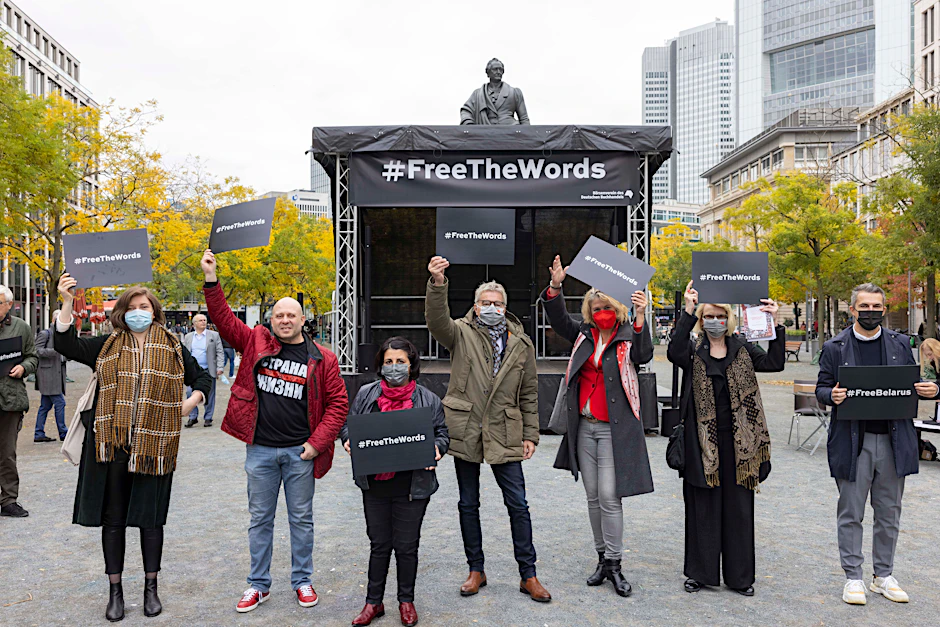 Kundgebung in Frankfurt/M. am Sonnabend „Meinungsfreiheit für Belarus! #freebelarus“.