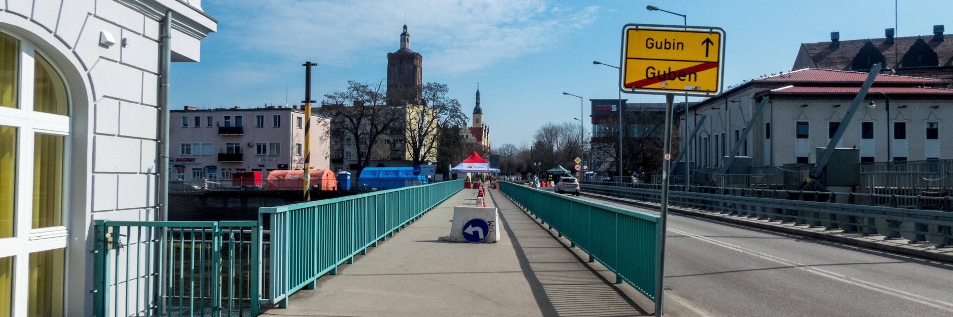 In der Grenzstadt Guben wurden Teilnehmer des sogenannten Grenzgangs aufgespürt.<br>