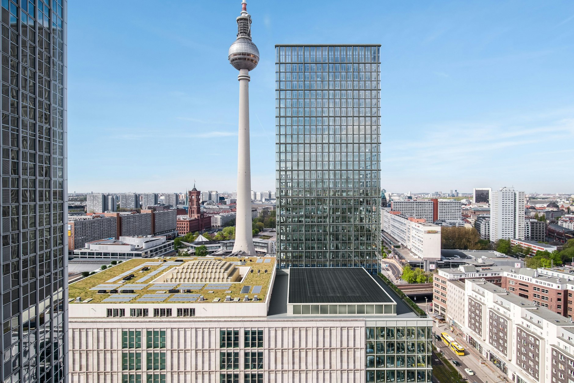 Zukunftsvision: So soll der Signa-Turm aussehen, wenn er fertig ist. 