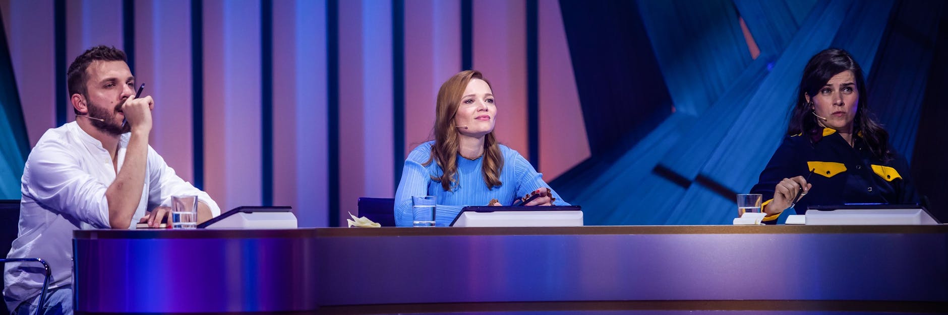 „Wer ist das Phantom“: In der ersten Folge sitzen sind Nora Tschirner, Karoline Herfurth und Edin Hasanovic in der Jury.