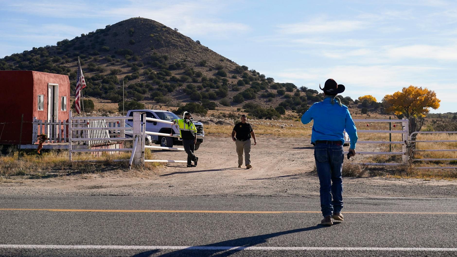 Santa Fe, New Mexico: Das Set zum Film „Rust“, an dem Alec Baldwin versehentlich den tödlichen Schuss abgegeben hat.