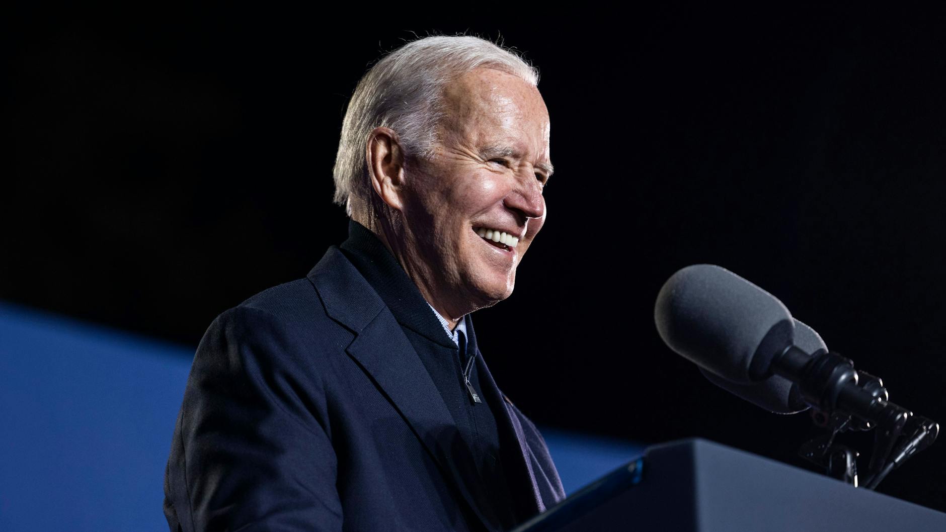 US-Präsident Joe Biden bei einer Wahlkampfveranstaltung in Arlington, Virginia.