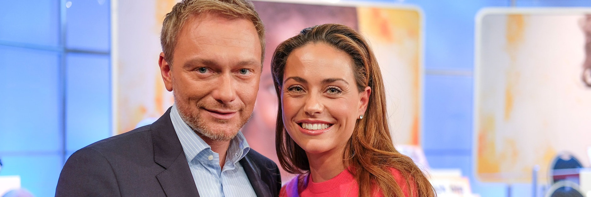Christian Lindner und Franca Lehfeldt haben sich verlobt und wollen heiraten. Das Foto zeigt das Paar beim Finale vom RTL Spendenmarathon am 22.11.2019 in Köln.&nbsp;