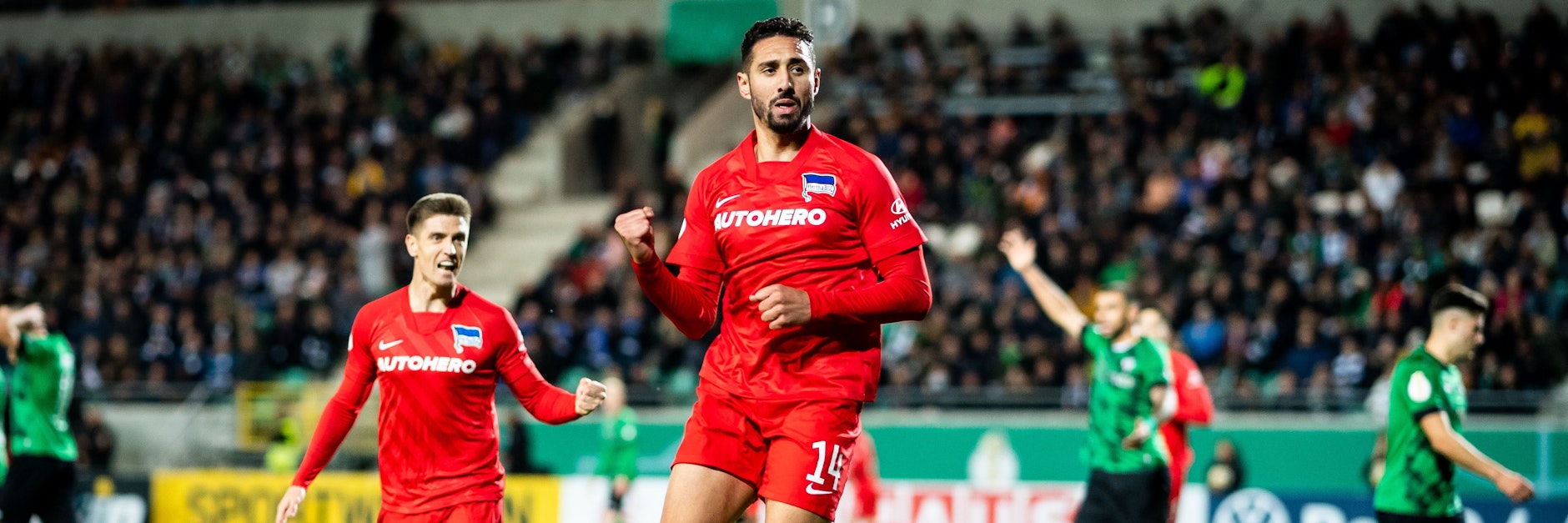 Er kann es noch! Ishak Belfodil bejubelt sein Tor zum 2:1 in Münster.