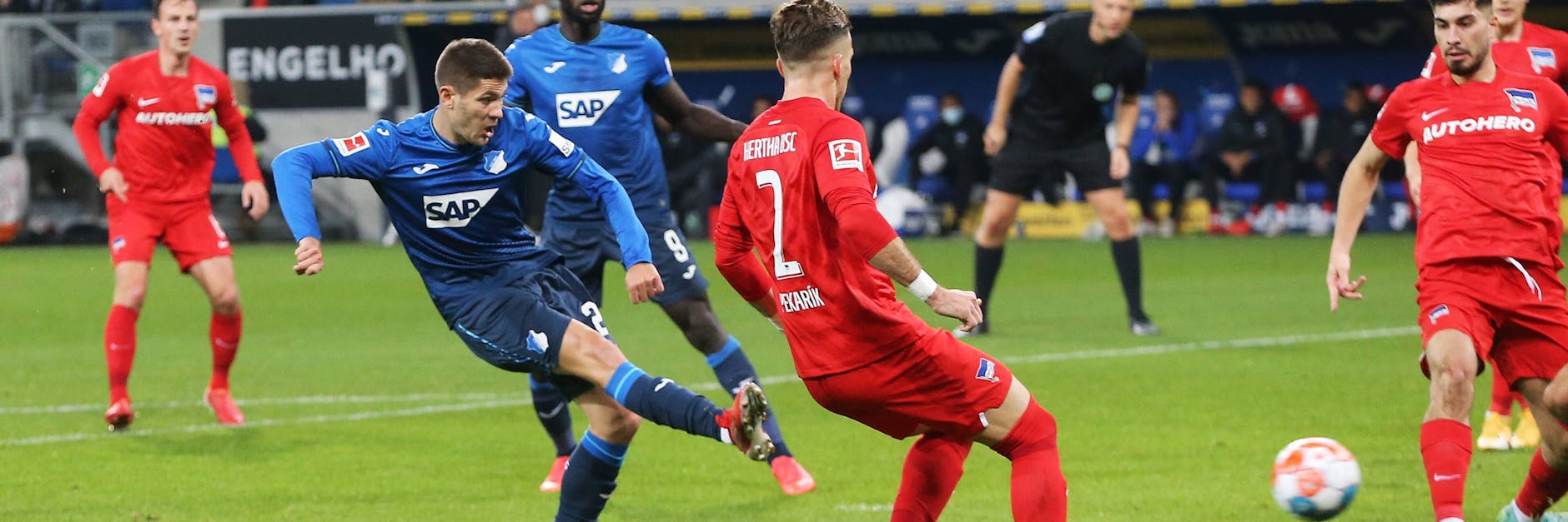 Hoffenheims Andrej Kramaric traf in der 19. Minute zum 1:0, danach lief nichts mehr bei Hertha.