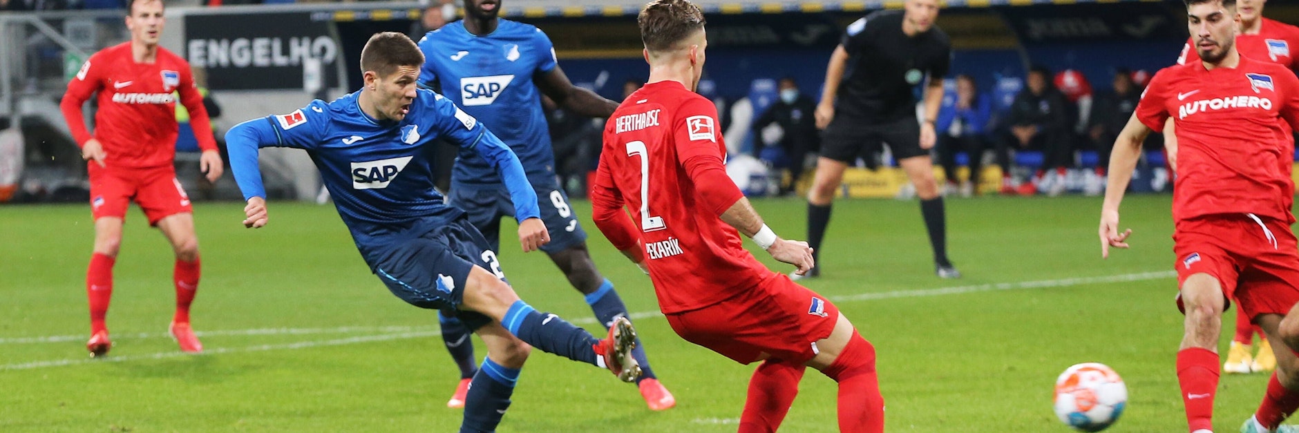 Hoffenheims Andrej Kramaric traf in der 19. Minute zum 1:0, danach lief nichts mehr bei Hertha.