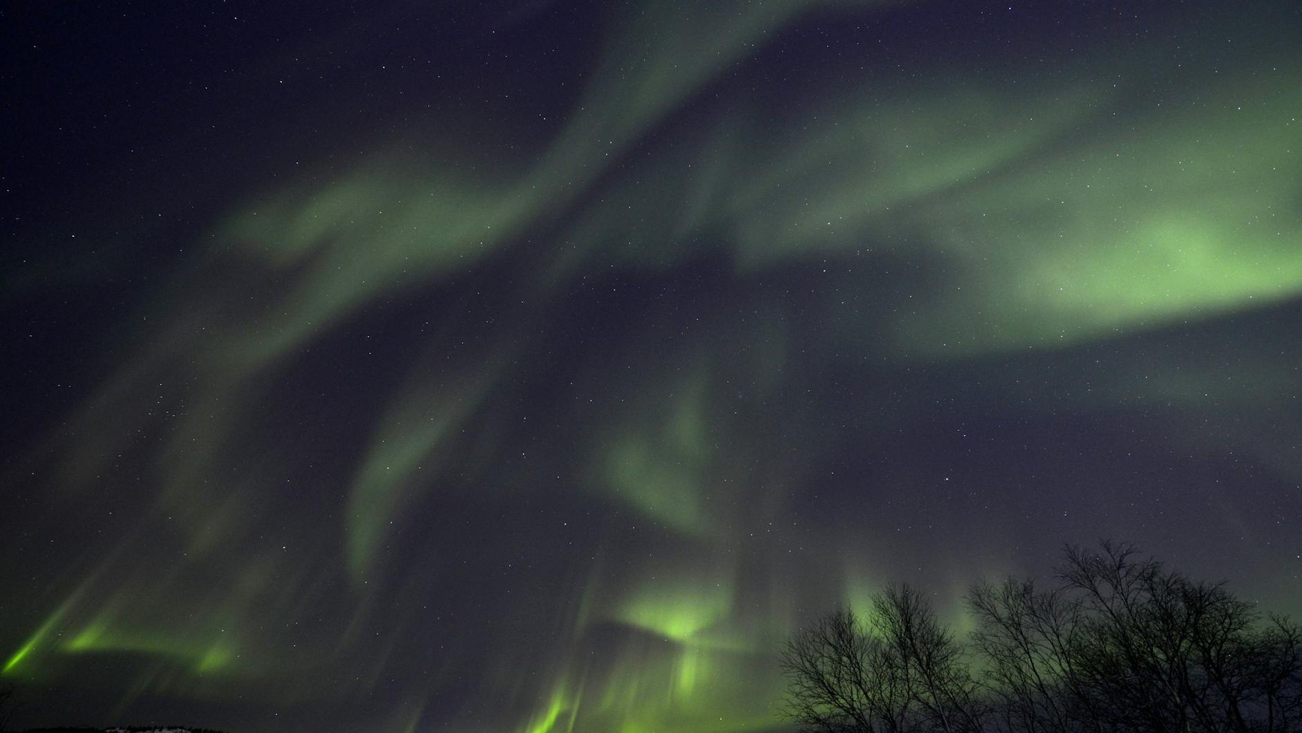 Polarlichter könnten am Wochenende auch in unseren Breiten zu sehen sein.