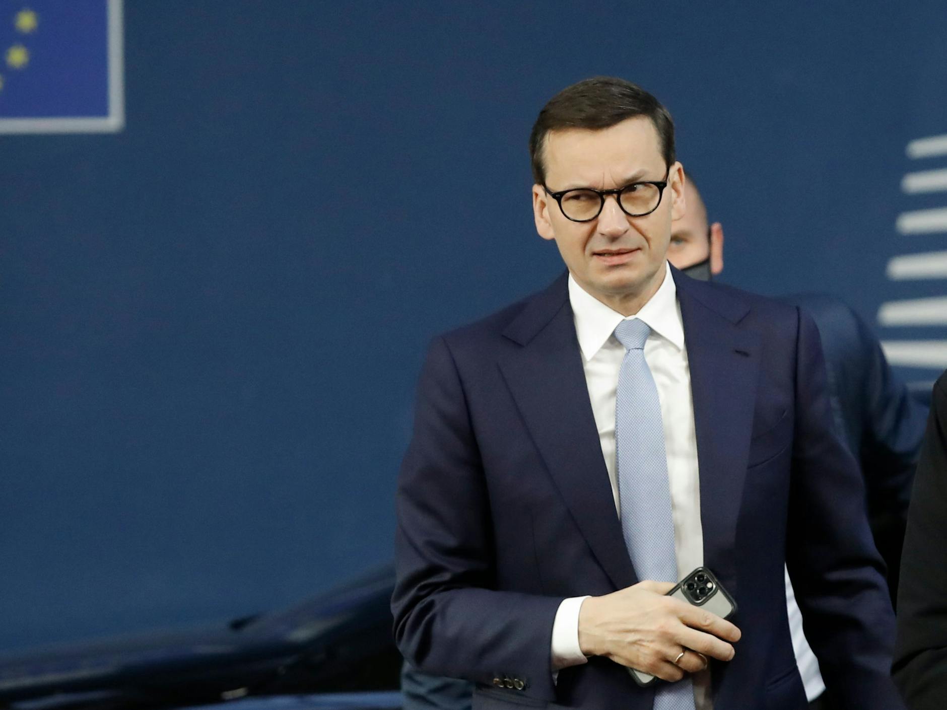 Der polnische Regierungschef Mateusz Morawiecki: Seine polnische Regierung liegt im Streit mit der Europäischen Union.