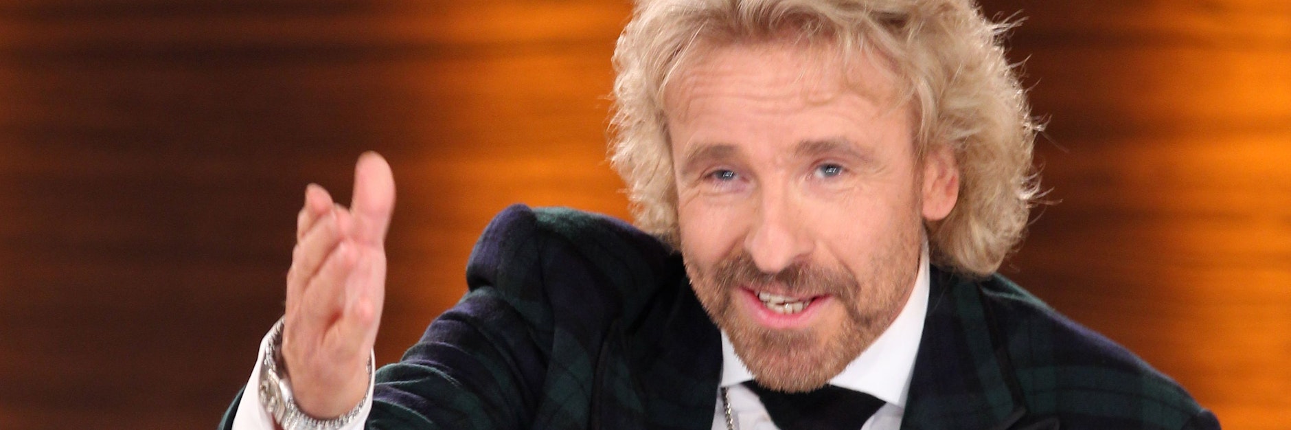 Showmaster Thomas Gottschalk moderiert die Unterhaltungssendung „Wetten, dass..?“.&nbsp;