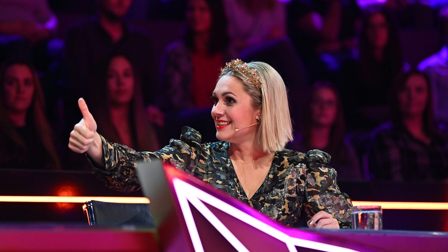 Ruth Moschner gehört zum festen Rateteam in der fünften Staffel von „The Masked Singer“.