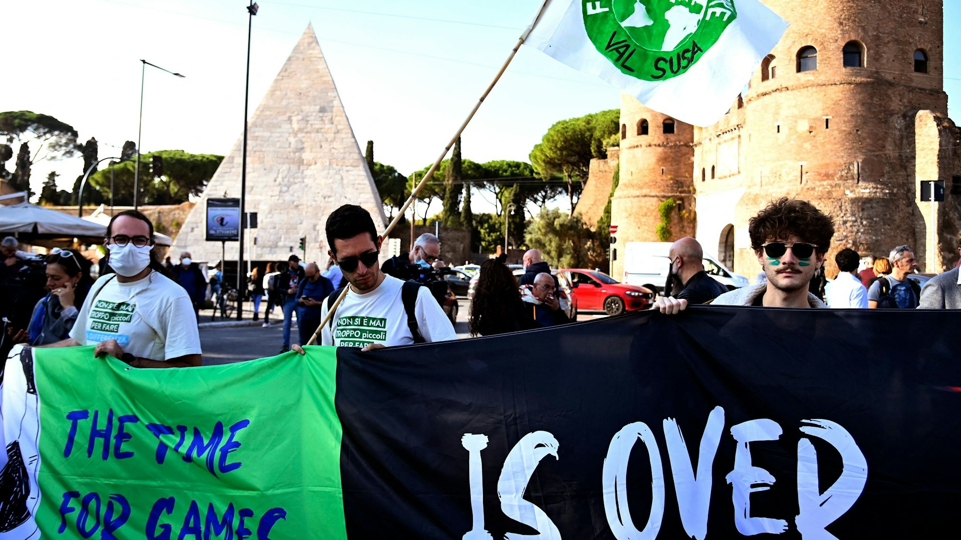Aktivisten von Fridays for Future protestierten für mehr Klimaschutz.