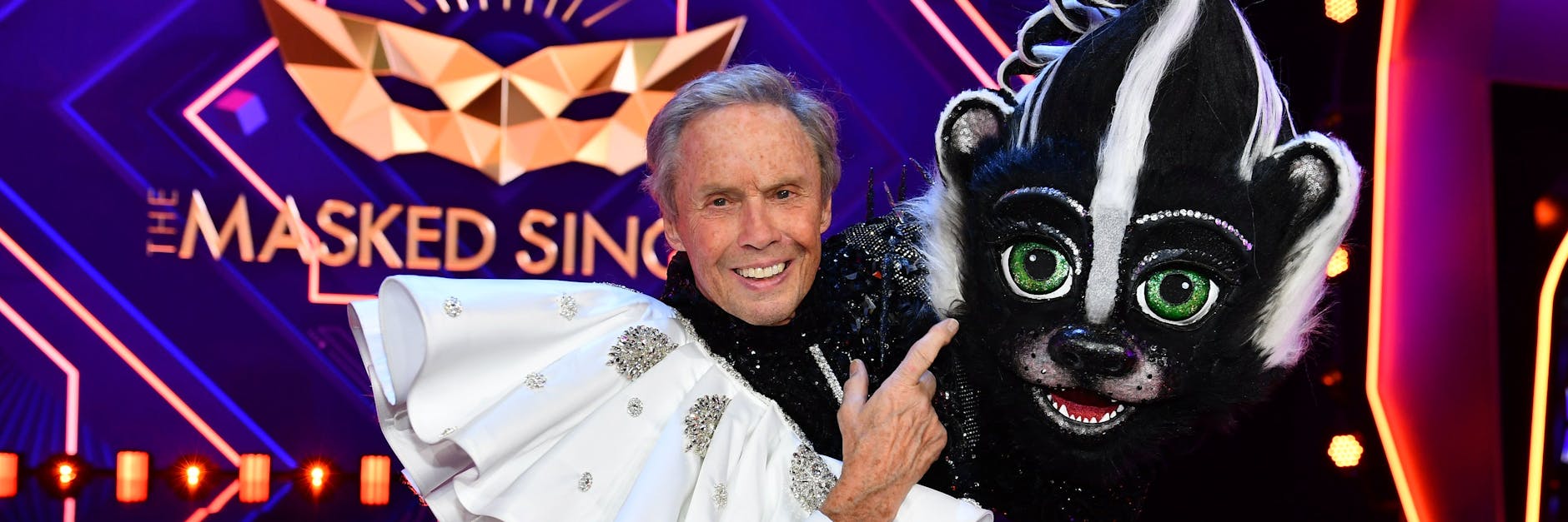 Musik-Legende Peter Kraus steckte bei The Masked Singer im Stinktier-Kostüm.