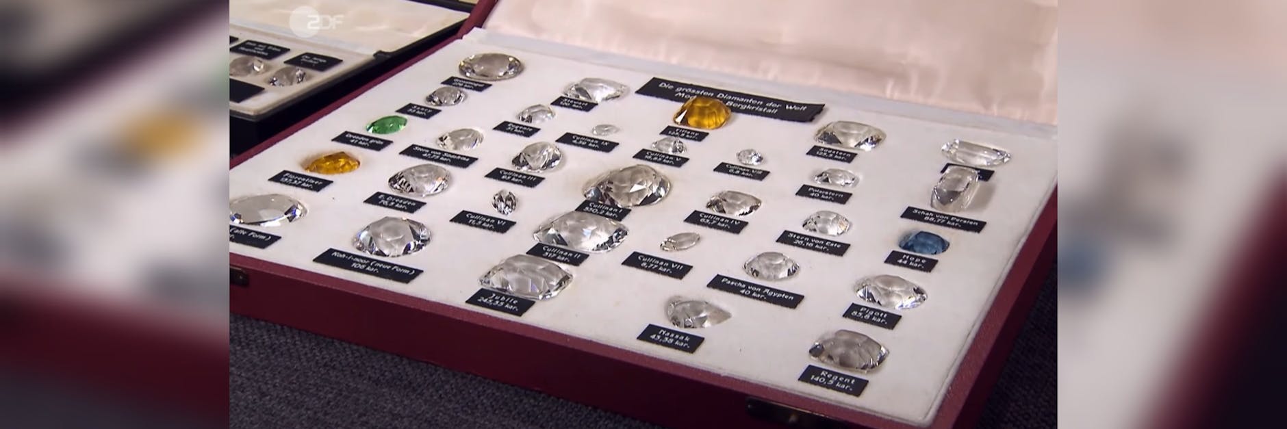 Diese beeindruckende Sammlung der größten Diamanten der Welt steht bei „Bares für Rares“ zum Verkauf.
