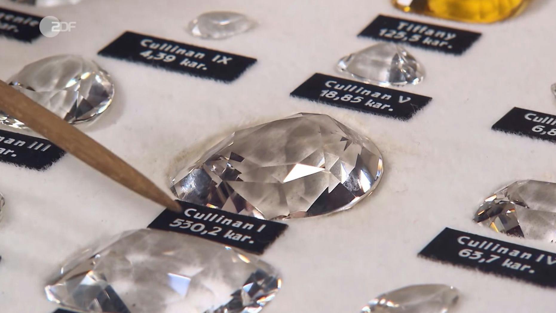 Der größte Diamant der Welt ist bei „Bares für Rares“ als Nachschliff zu bestaunen.