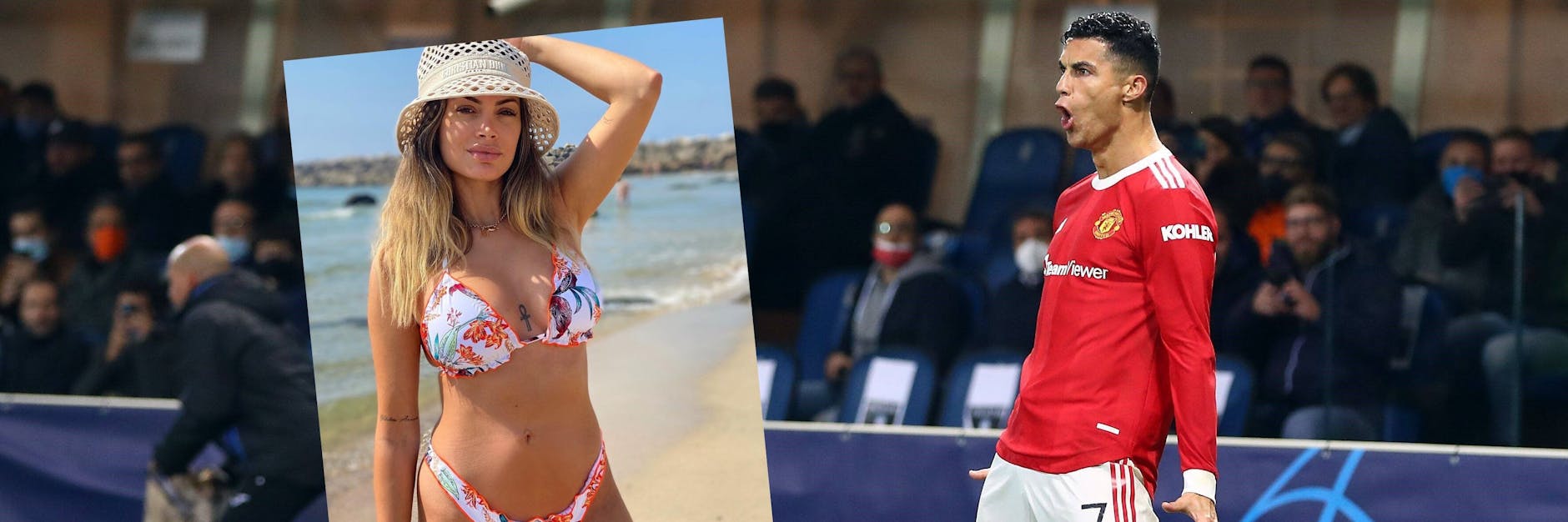 Cristiano Ronaldo (r.) rettete Manchester United bei Atalanta Bergamo mit zwei Toren. Gesprächsthema Nummer eins ist er dennoch nicht.