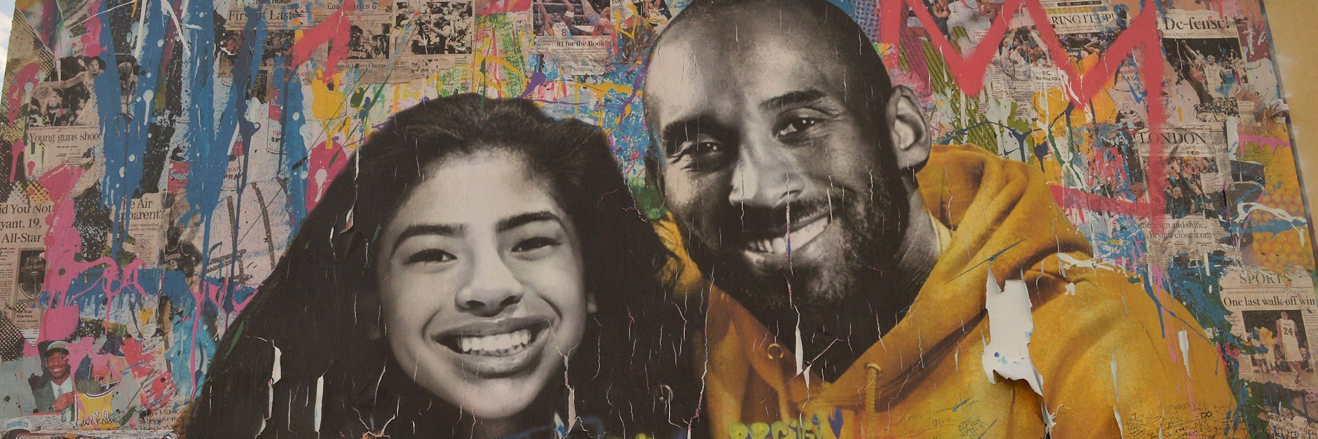 Kobe Bryant (†41), hier mit seiner ebenfalls verunglückten Tochter Gigi (†13), ist in den Straßen von Los Angeles weiterhin omnipräsent.