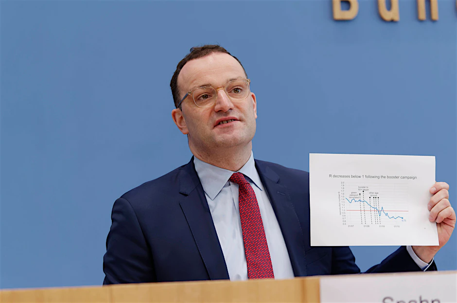 Bundesgesundheitsminister Jens Spahn in einer Pressekonferenz (Archivbild)