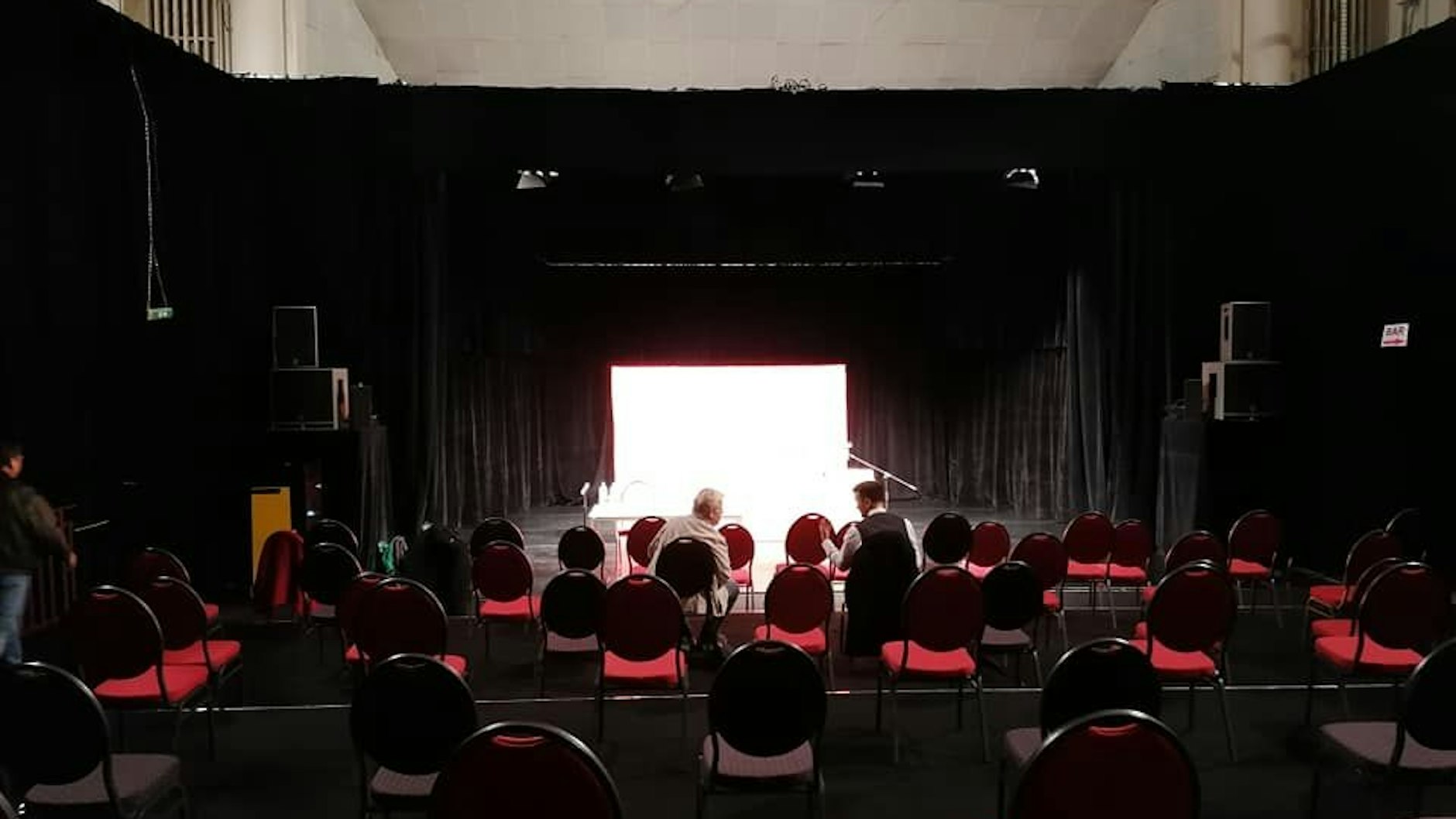 Das Fernsehstudio nach dem Umbau zum Theater.&nbsp;