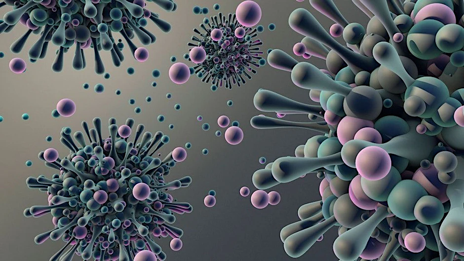 Das Coronavirus in einer Illustration