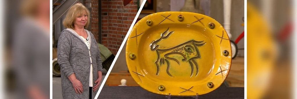 Dieser Teller von Pablo Picasso steht bei „Bares für Rares“ zum Verkauf. Wie glücklich er seine Verkäuferin machen wird, ahnt die am Anfang nicht.