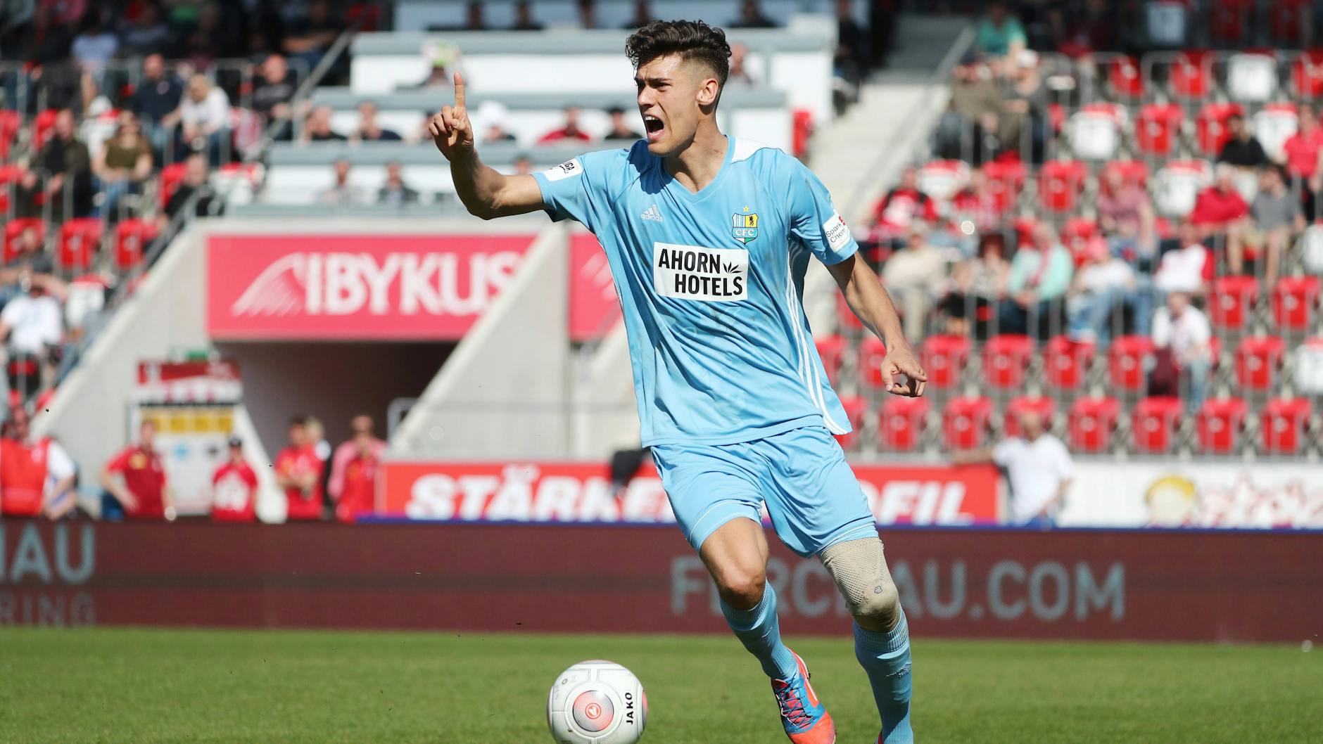 Myroslav Slavov spielte auch ein Jahr beim Chemnitzer FC. Den Abstieg konnte er nicht verhindern.