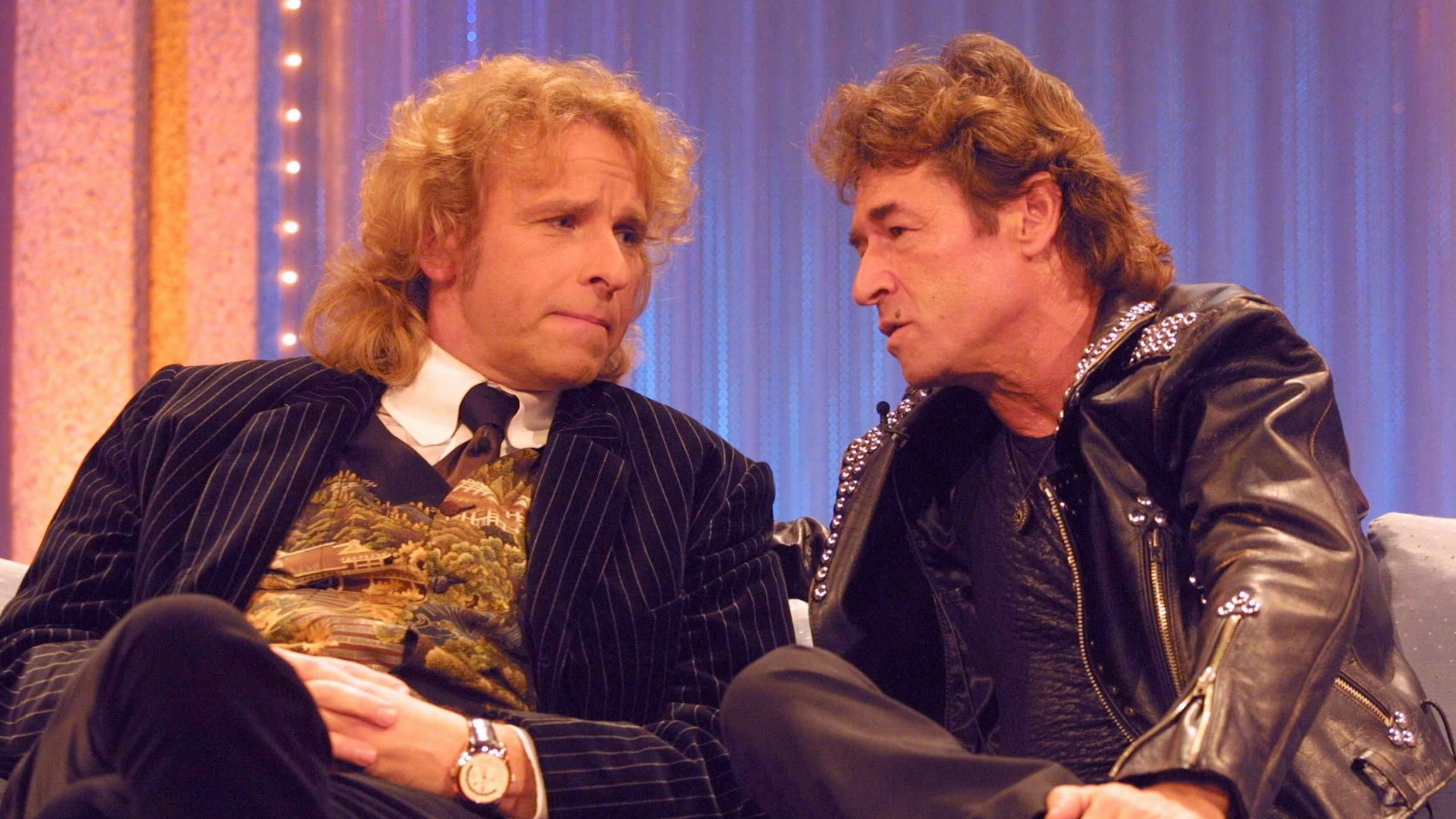 Kein Musiker war so oft bei Wetten, dass...? wie Peter Maffay. Hier im Jahr 2001 mit Thomas Gottschalk.