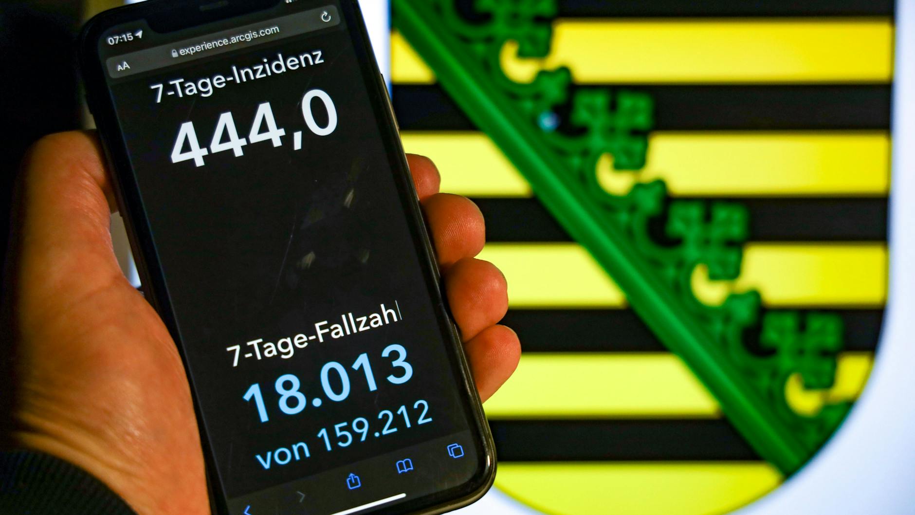 Die Inzidenz ist in Sachsen auf den Rekordwert von 444 angestiegen. 
