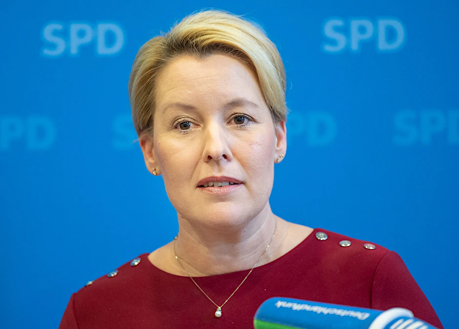 Berlins SPD-Landesvorsitzende Franziska Giffey will die Corona-Regeln verschärfen.