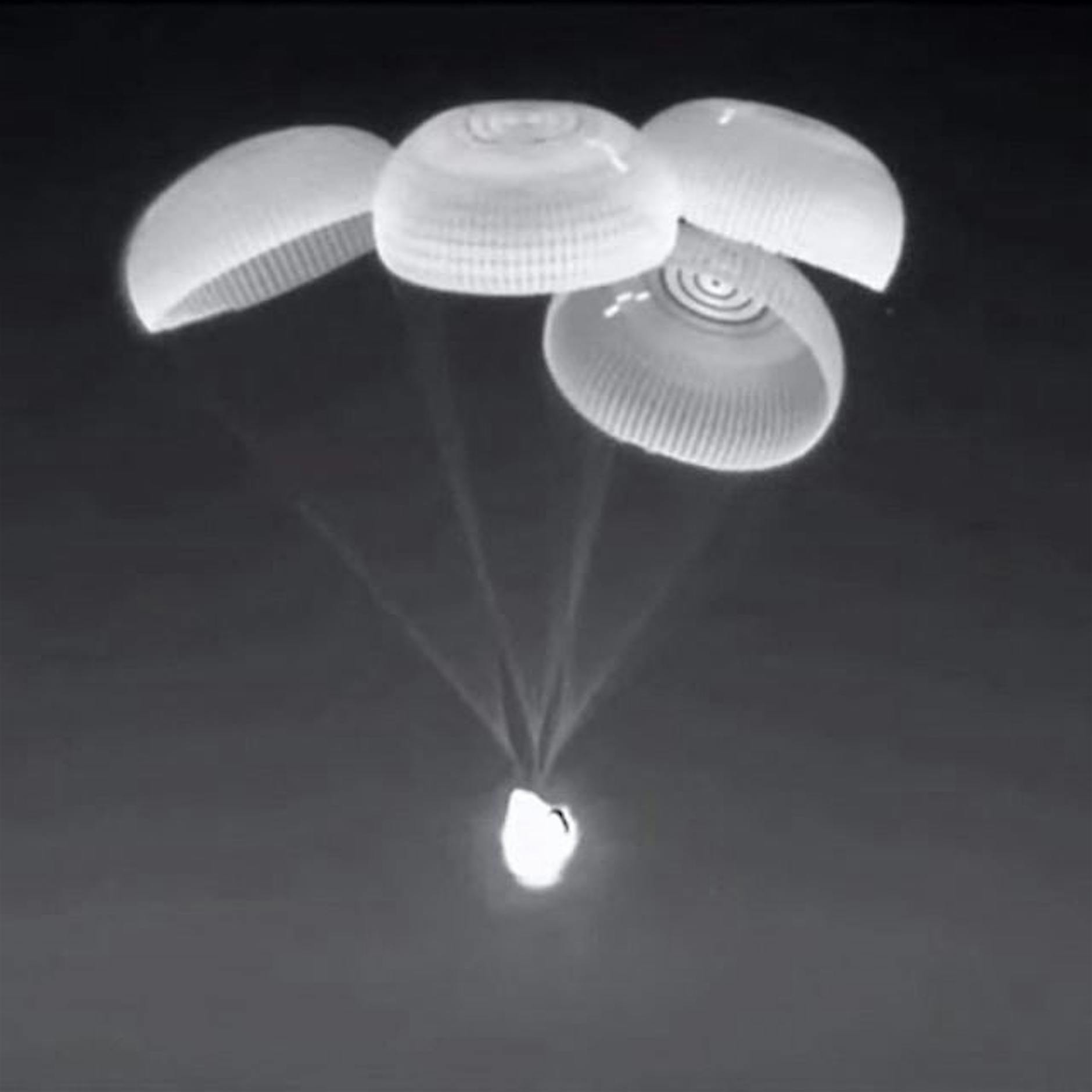 Vier Astronauten von ISS auf der Erde gelandet