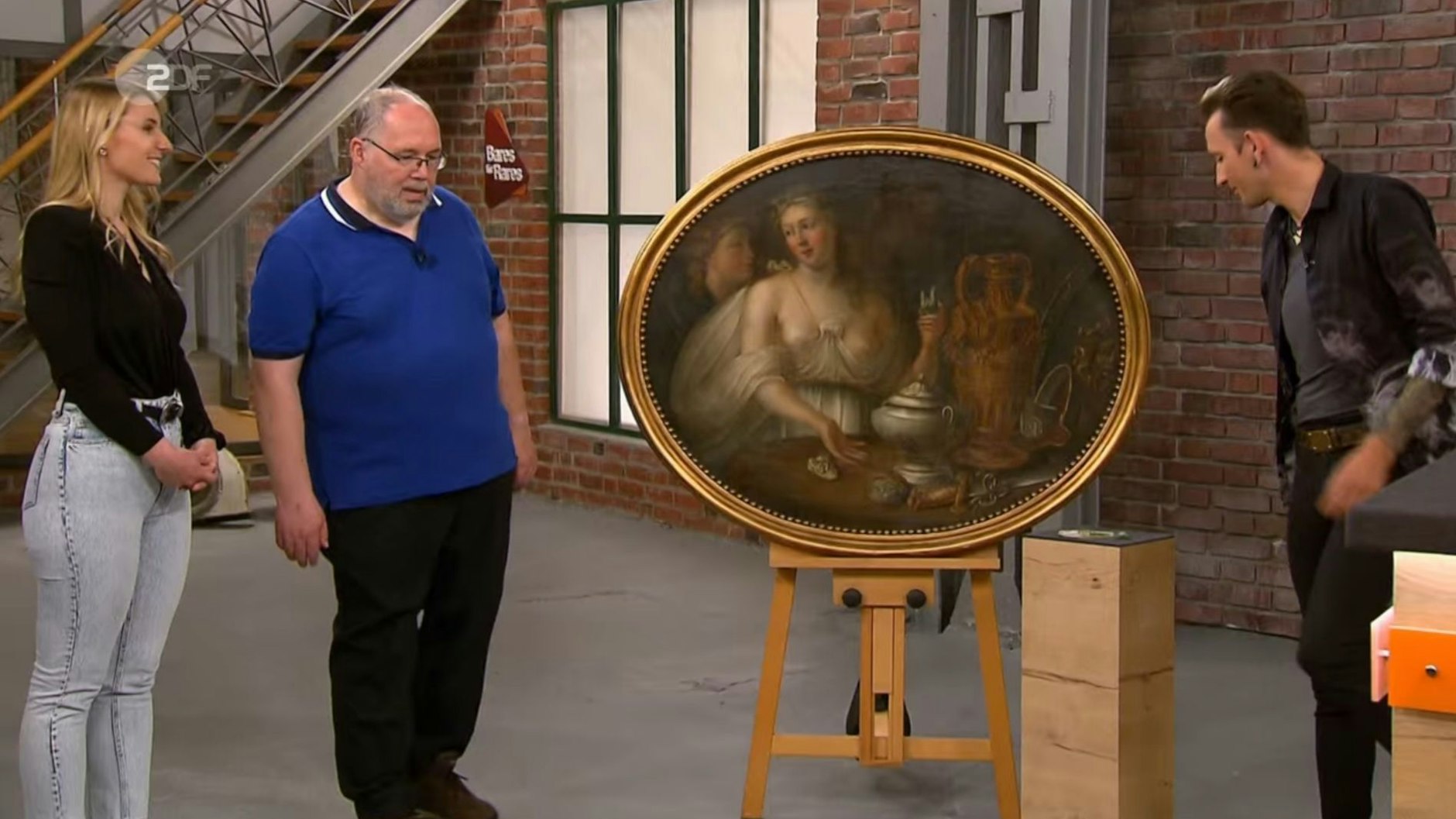 „Bares für Rares“-Händler Fabian Kahl kauft das Bild für 1500 Euro.