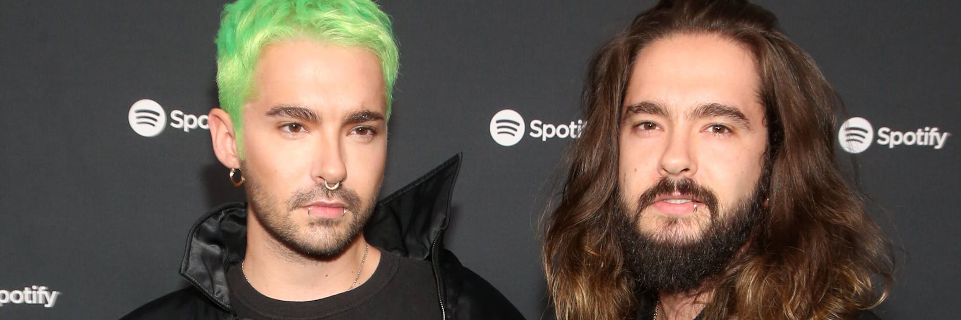 Tom und Bill Kaulitz bei einem Pressetermin im Jahr 2020.