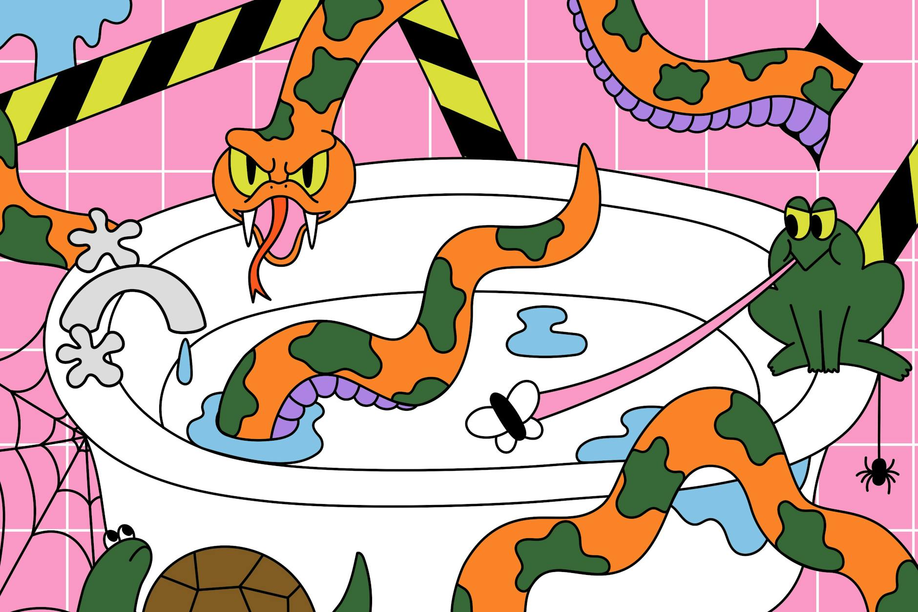 Madegassische Schlangen in der Badewanne, indische Frösche in der Badewanne, Schildkröten im Humboldhain, diese Stadt ist voller Überraschungen. 