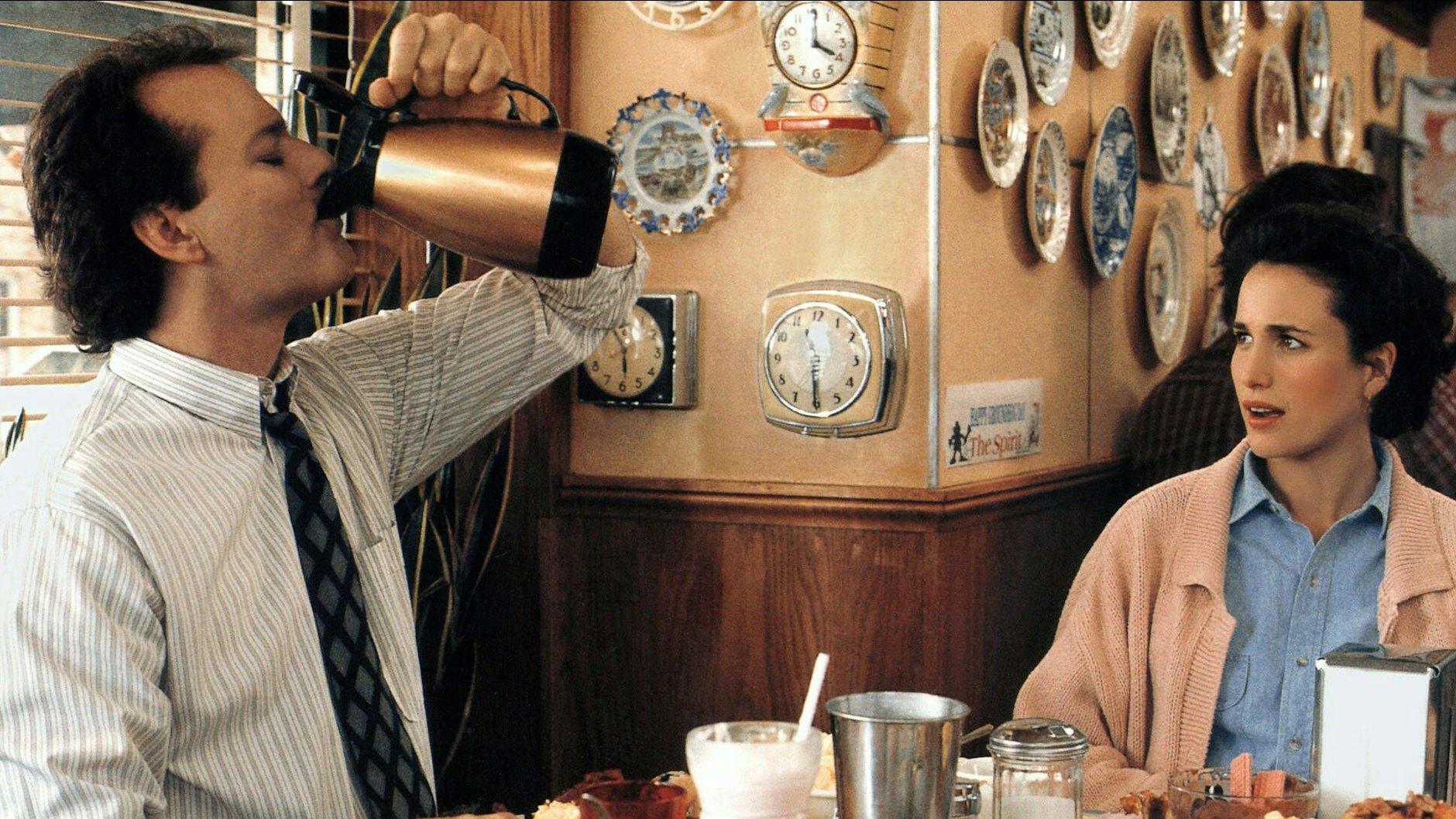 Bill Murray im Film „Und täglich grüßt das Murmeltier“ aus dem Jahr 1993 (Archivbild). Auf Twitter wird der Filmtitel eben mal verändert.