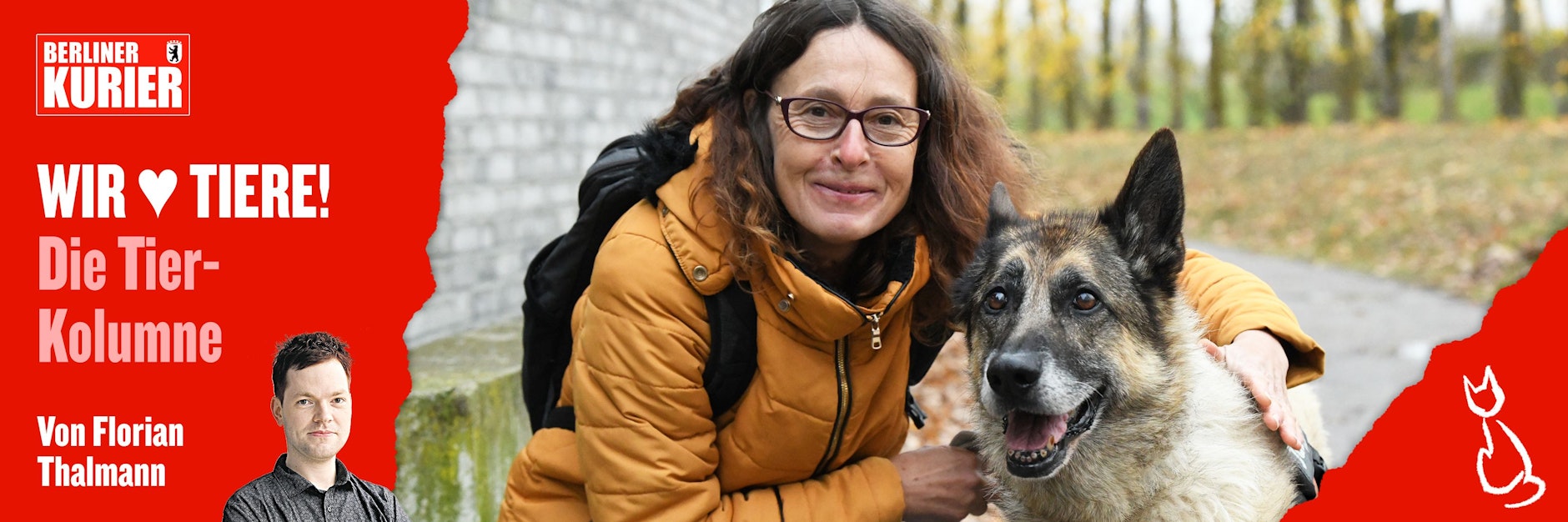 Claudia Messerschmidt mit Tinga - die beiden verstanden sich von Anfang an richtig gut.