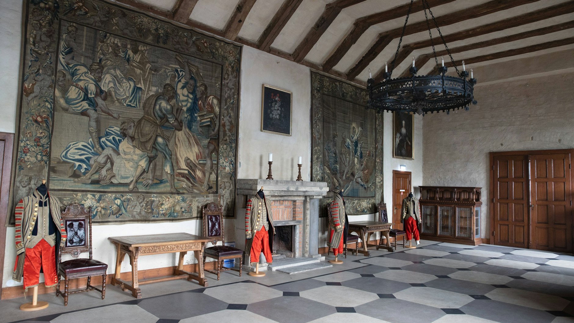 Ein pompöser Saal im Schloss Marienburg