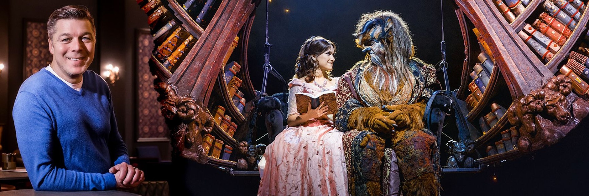 Ab Donnerstag kommt im Admiralspalast in Mitte das Musical „Die Schöne und das Biest“ auf die Bühne - darüber freut sich auch Theater-Chef Maik Klokow.