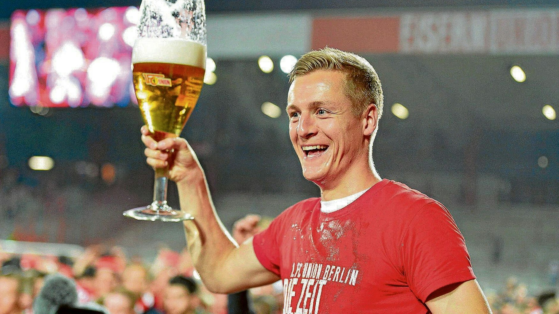 Felix Kroos feierte mit dem 1. FC Union den Aufstieg in die Bundesliga. 