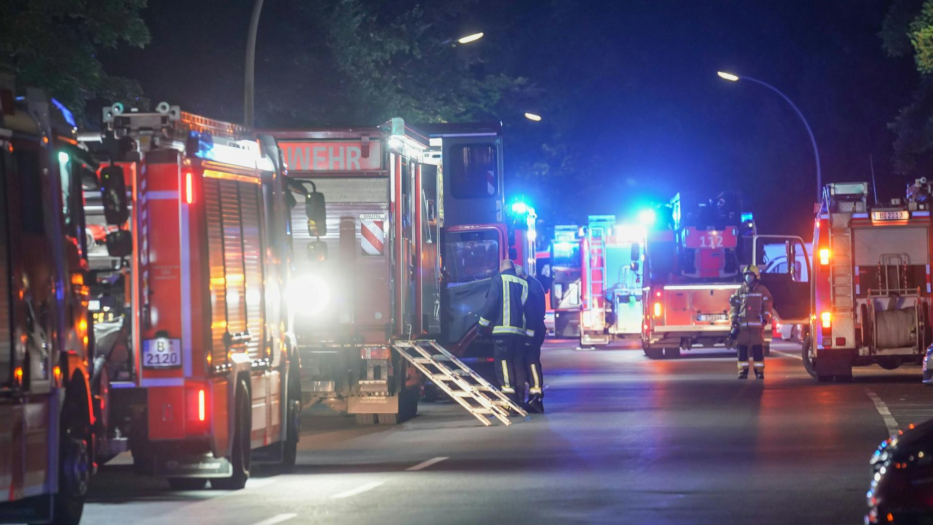 Großeinsatz der Feuerwehr in Berlin-Marienfelde im vergangenen Sommer.