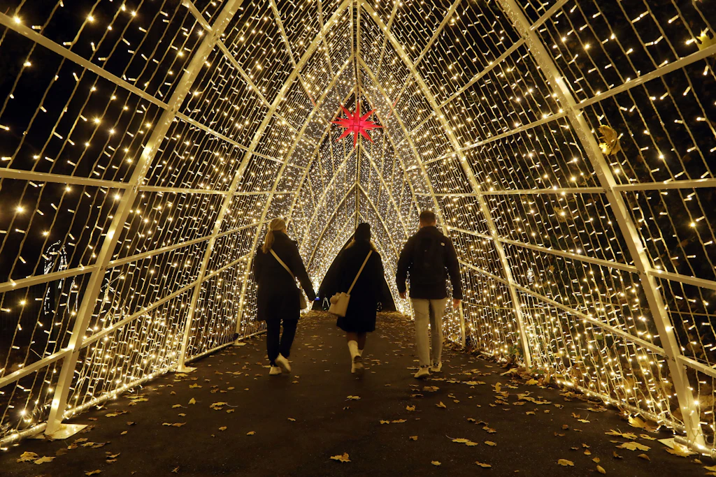 „Weihnachten im Tierpark“: Berliner Tierpark erstrahlt im Lichterglanz