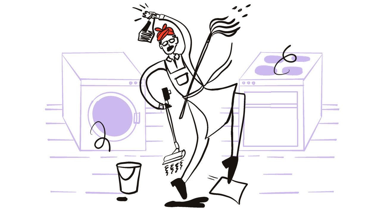 Unser Autor Marcus Weingärtner widmet sich mit Feuereifer seinem Haushalt. Jedenfalls auf dem Papier.