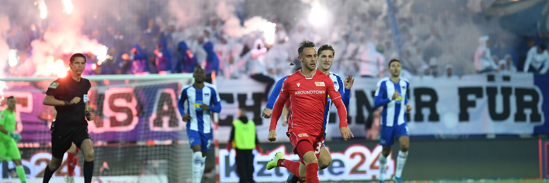 Emotionen pur: Beim ersten Bundesliga-Derby ging es an der Alten Försterei gegen Hertha BSC nicht nur auf dem Feld heiß her. 