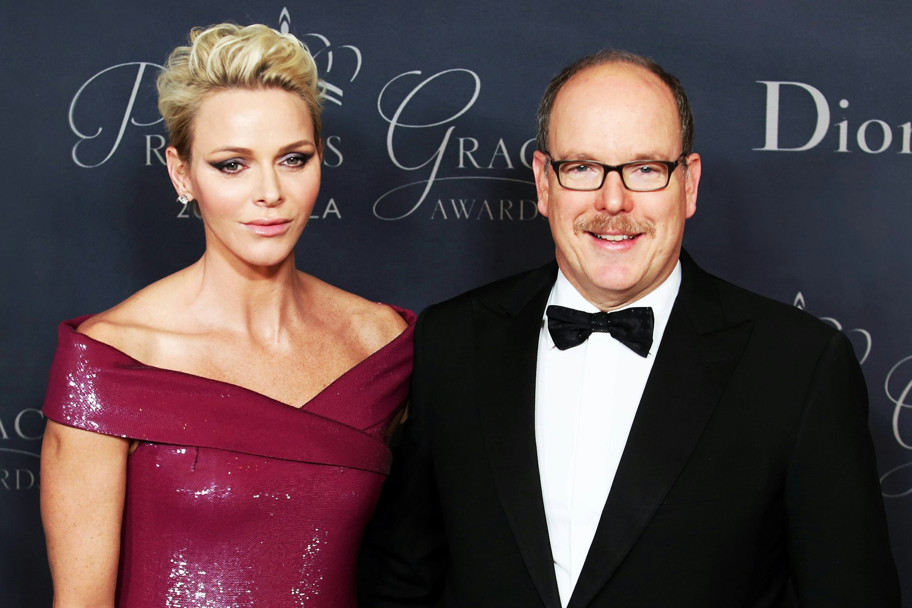 Ein Bild aus glücklicheren Tagen: Charlène und Albert 2017. 