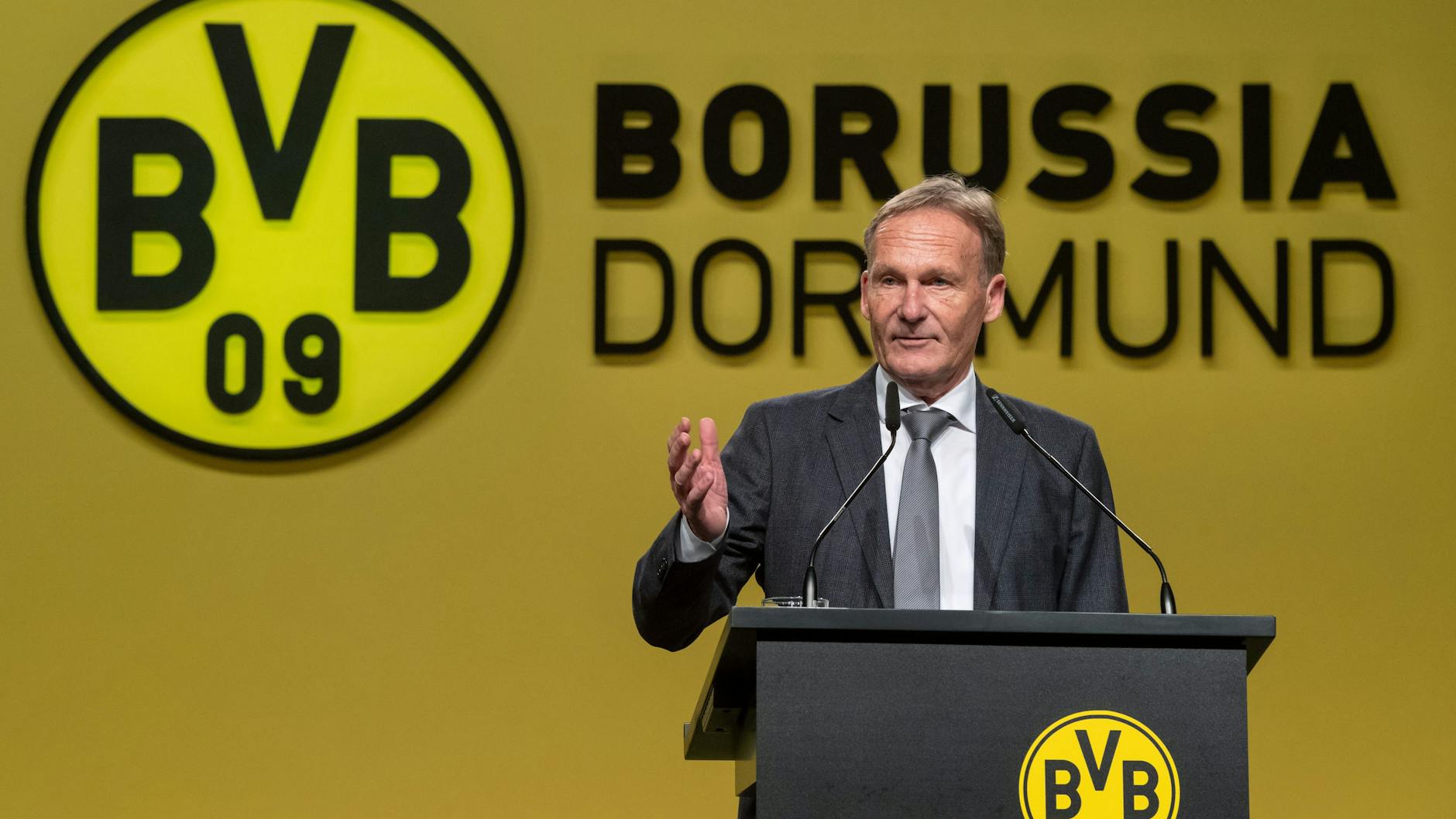 Hans-Joachim Watzke, Geschäftsführer des Fußball-Bundesligisten Borussia Dortmund, wählte auf der Mitgliederversammlung seines Vereins keine markigen Worte.