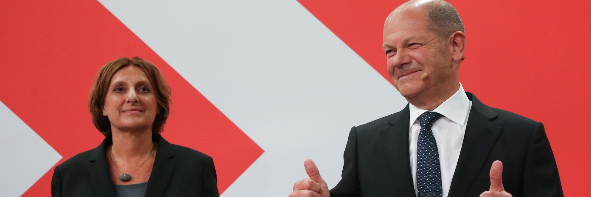 Olaf Scholz mit seiner Frau Britta Ernst