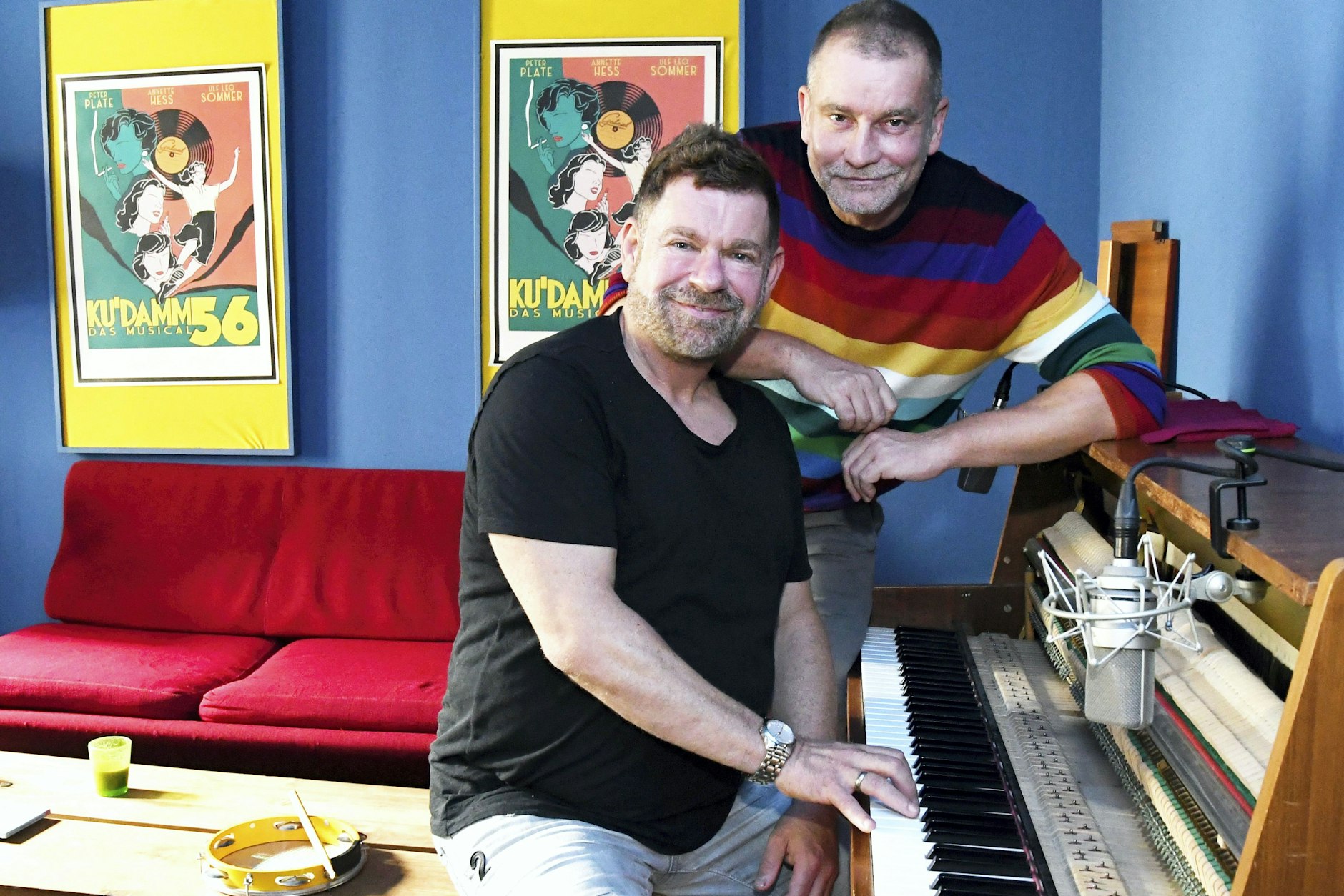  Peter Plate und Ulf Leo Sommer in ihrem Studio: Am Klavier entstanden die Songs für ihr neues Musical „Romeo & Julia - Liebe ist alles“.