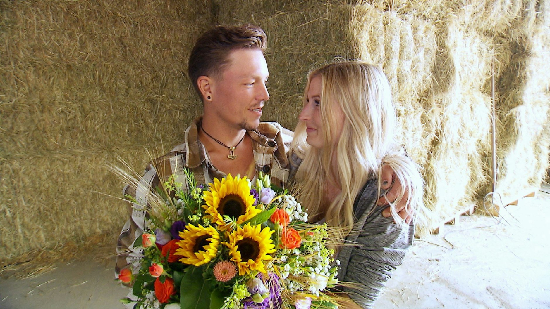 Peter bittet Kerstin, auch nach der „Bauer sucht Frau“-Hofwoche zu bleiben.